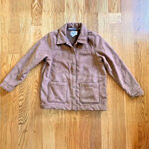 Boston Traders Women's Fleece Lined Trucker Jacket, Tan, Medium GREAT Condition